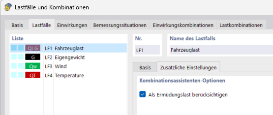 Qfat - усталостная нагрузка