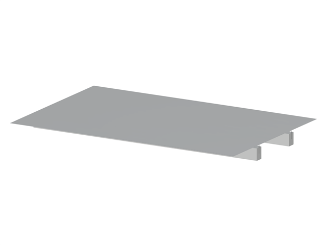 Модель 004855 | Железобетонная плита перекрытия с ребрами