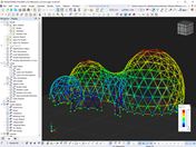 Модель здания приемных в RSTAB 9
