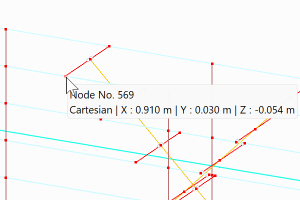 Часто задаваемые вопросы 005509 | Можно ли в модели отобразить также координаты узлов?