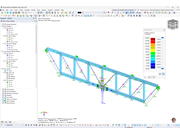Результаты вычислений напряжений-деформаций в таблице и на графике