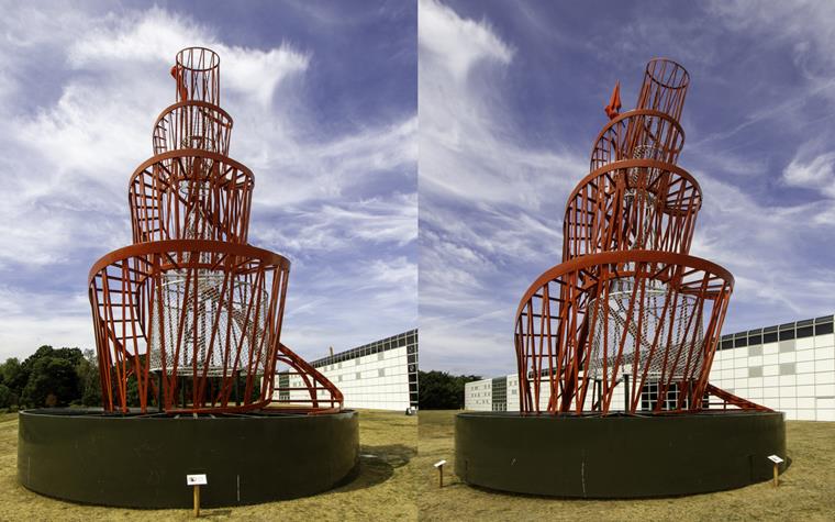 Модель проектируемого «Памятника Третьему Интернационалу» в центре Сансбери (Великобритания)