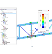 Изображение результатов стержня и поверхности