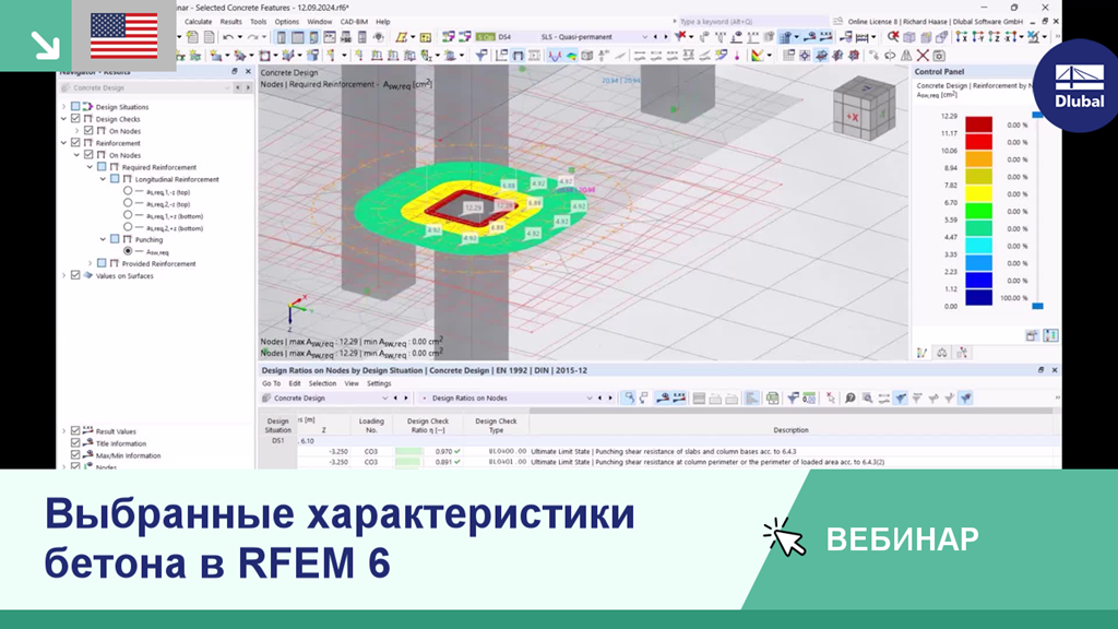 ВG 005051 | ВЕБИНАР | Отдельные функции расчёта железобетона в RFEM 6