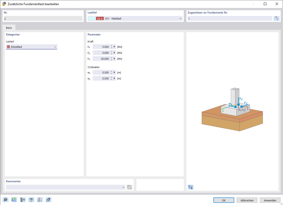 Железобетонные фундаменты | Одиночная нагрузка