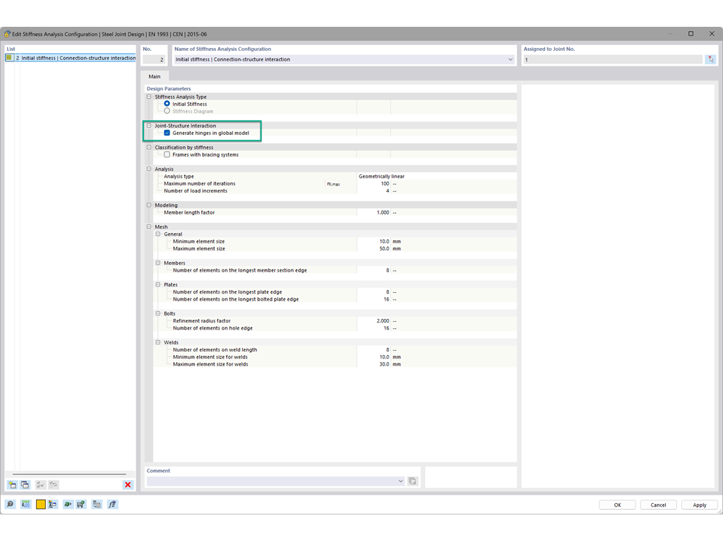 Функция 002916 | Взаимодействие соединений строительных конструкций для стальных соединений