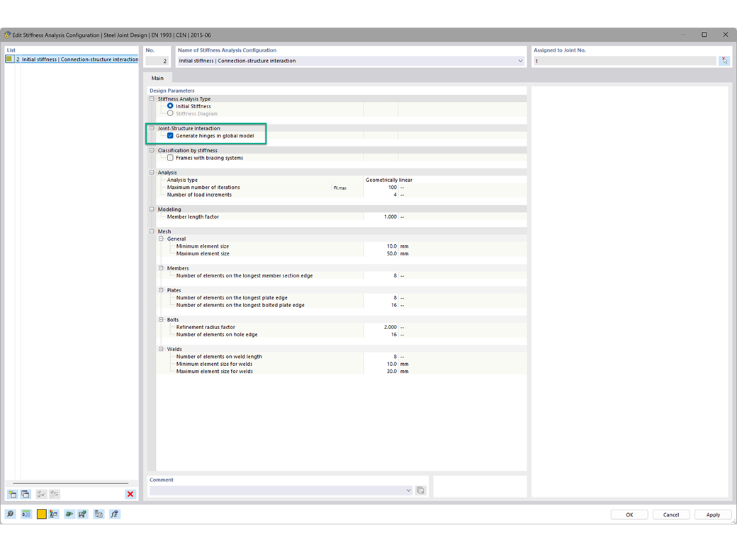 Функция 002916 | Взаимодействие соединений строительных конструкций для стальных соединений