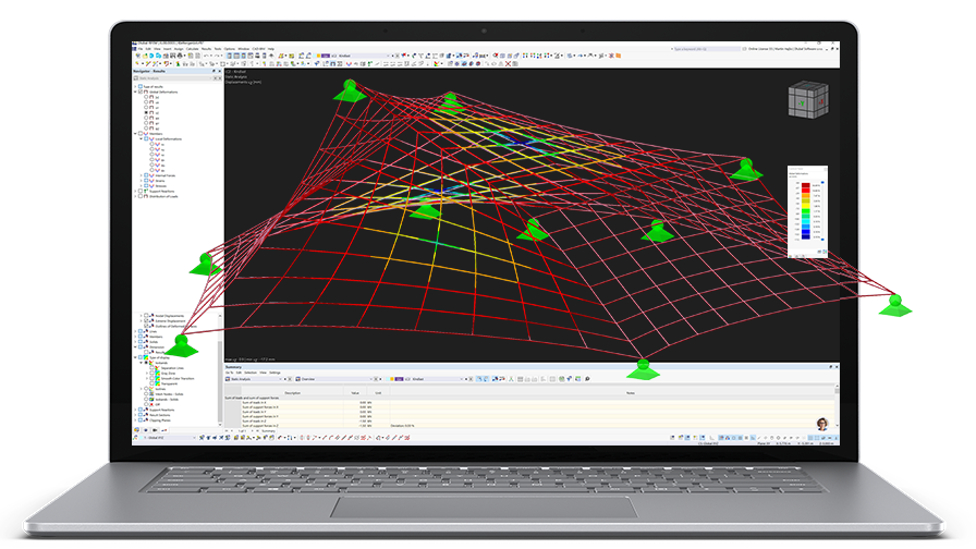 Баннер FEA решений RFEM для нелинейного анализа в структурной инженерии