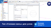 Визуализация узловой связи в расчётной модели