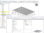 Interface showing the process of creating new design strips, highlighting input fields and options for structural analysis and design.