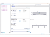 Расчёт полосной арматуры, показанный в виде сечения, с выделением подробного расположения в бетонном элементе.