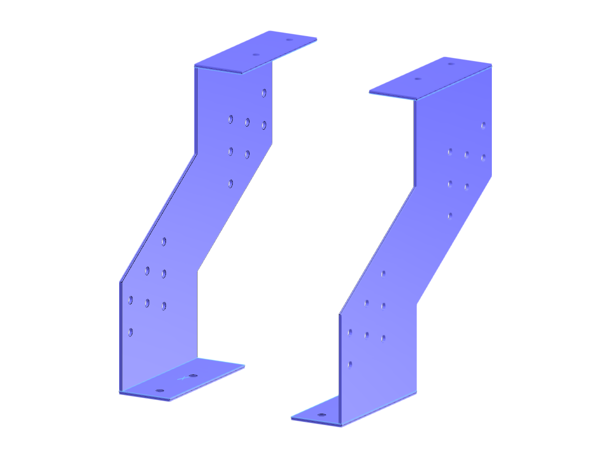 Подробный вид серии компонентов GERB для деревянных конструкций.