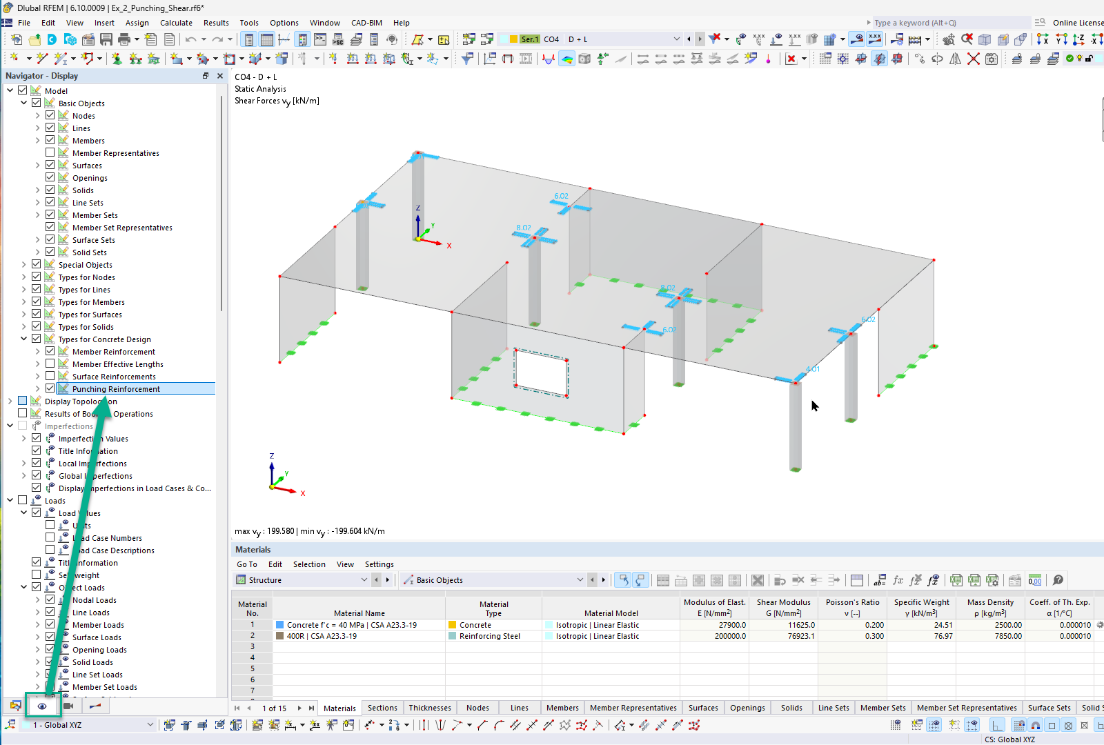 KB 001966 | Расчёт на продавливание в RFEM 6 в соответствии с ACI 318-19 и CSA A23.3:19 | Часть II