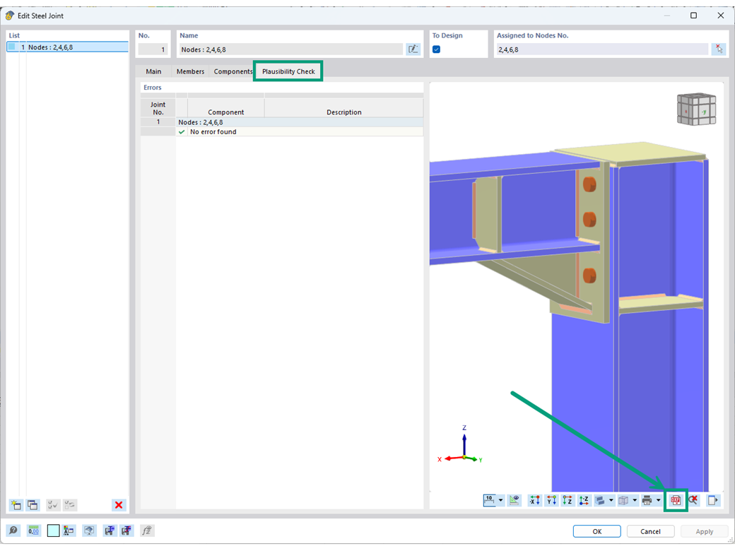 Изображение файла 3D-DXF стального соединения для использования в CAD-программах.