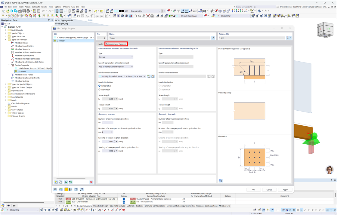 Элементы поперечного армирования при проектировании опор