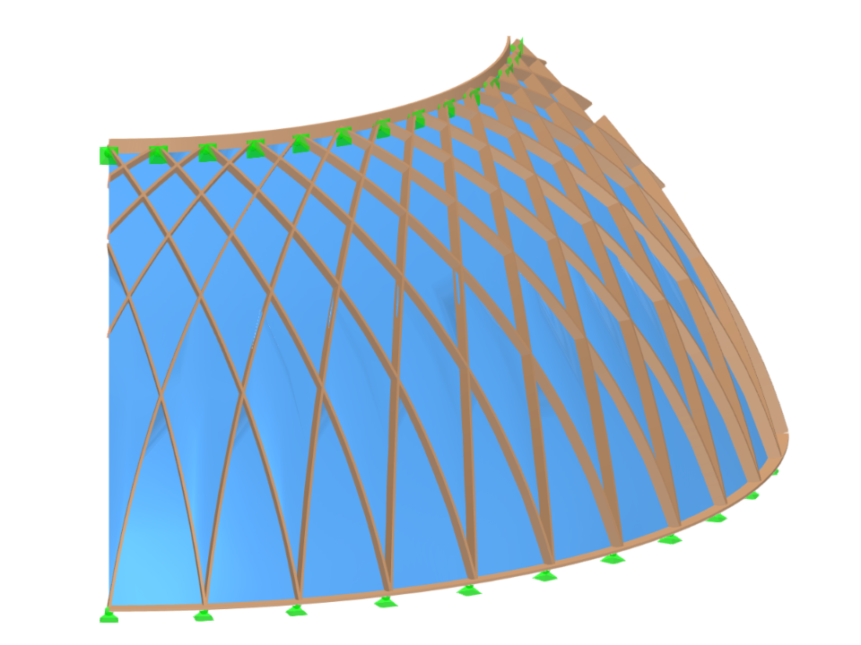 Модель 005915 | Изогнутая поверхность передачи нагрузки