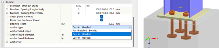 Задание типа анкера