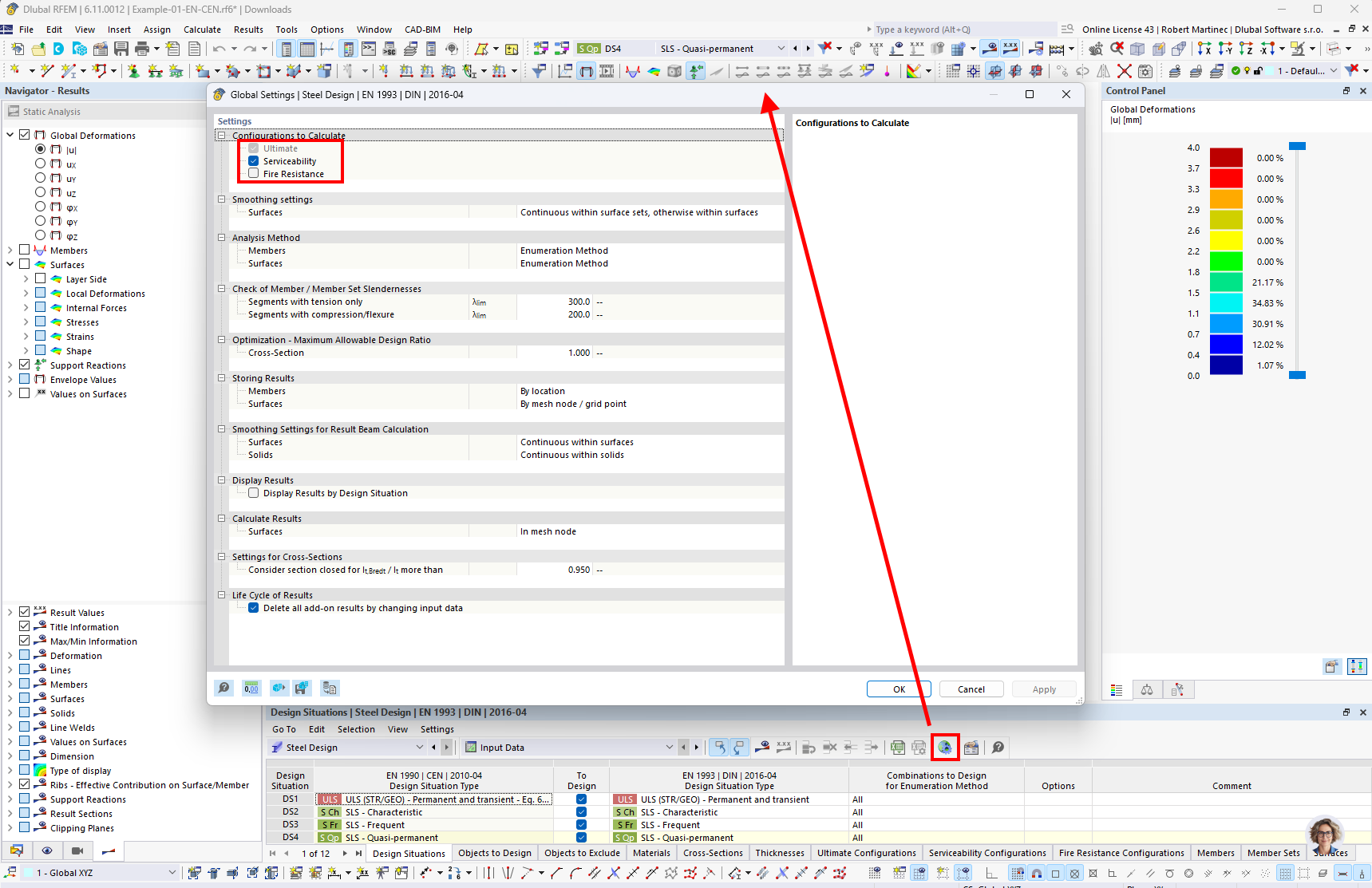 Анализ огнестойкости можно отключить в общих установках аддона Расчёт стальных конструкций