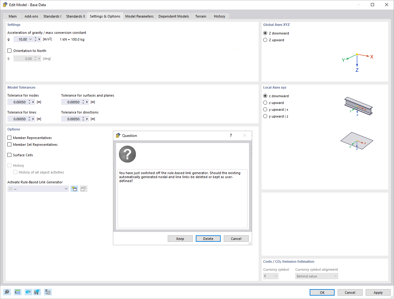 KB 001797 | Отключение генератора связей
