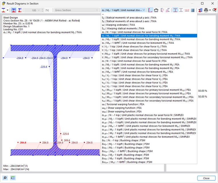 Выбор удельных напряжений