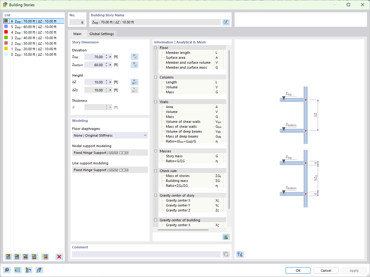 Определение истории с использованием надстройки Building Model