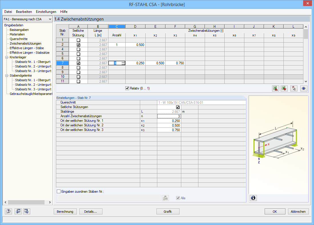 Seitliche Lagerungen