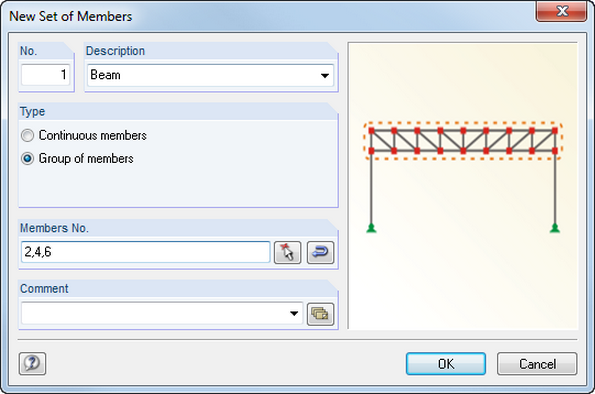 Generierung eines Stabsatzes