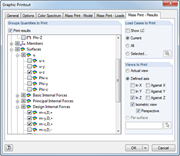 Seriendruck der Ergebnisse