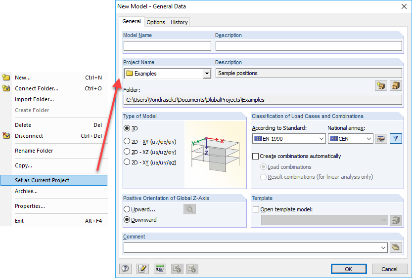 设置为当前项目