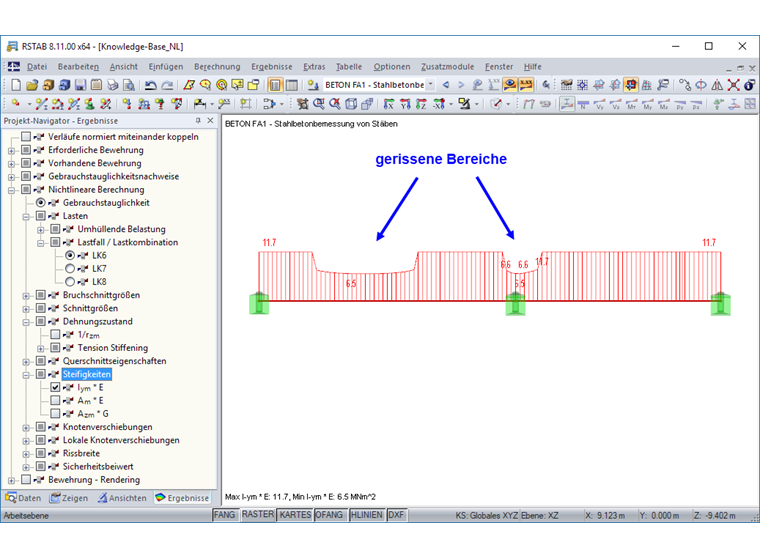 刚度分布Iym ∙E