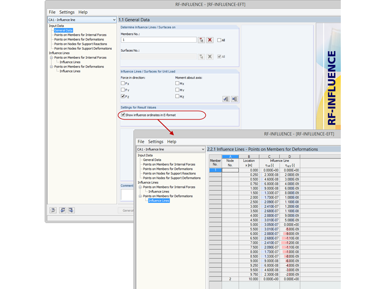 使用E格式显示较小的原始值
