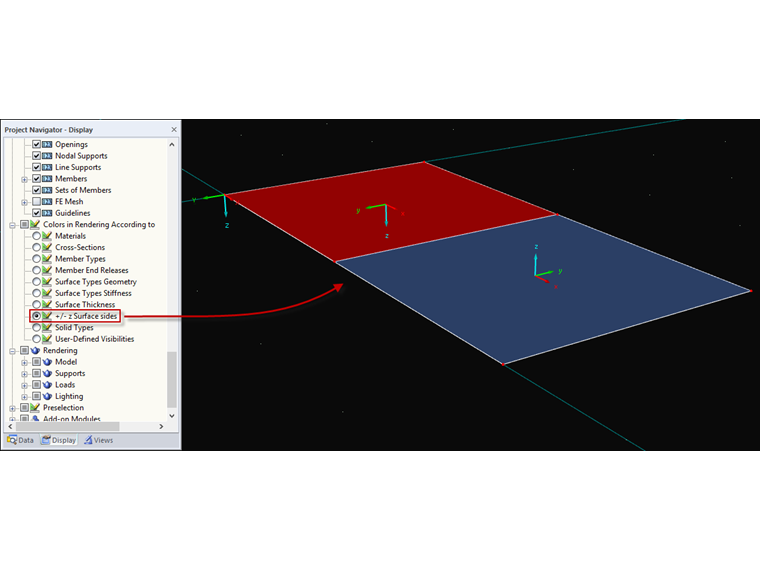 Z方向渲染中的面着色