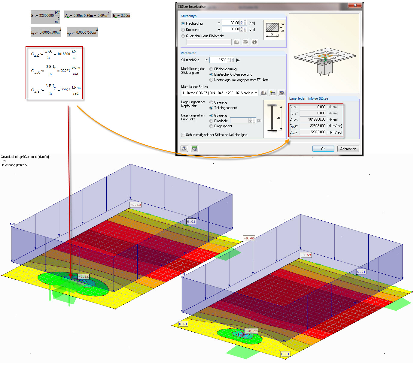 柱子弹簧的计算