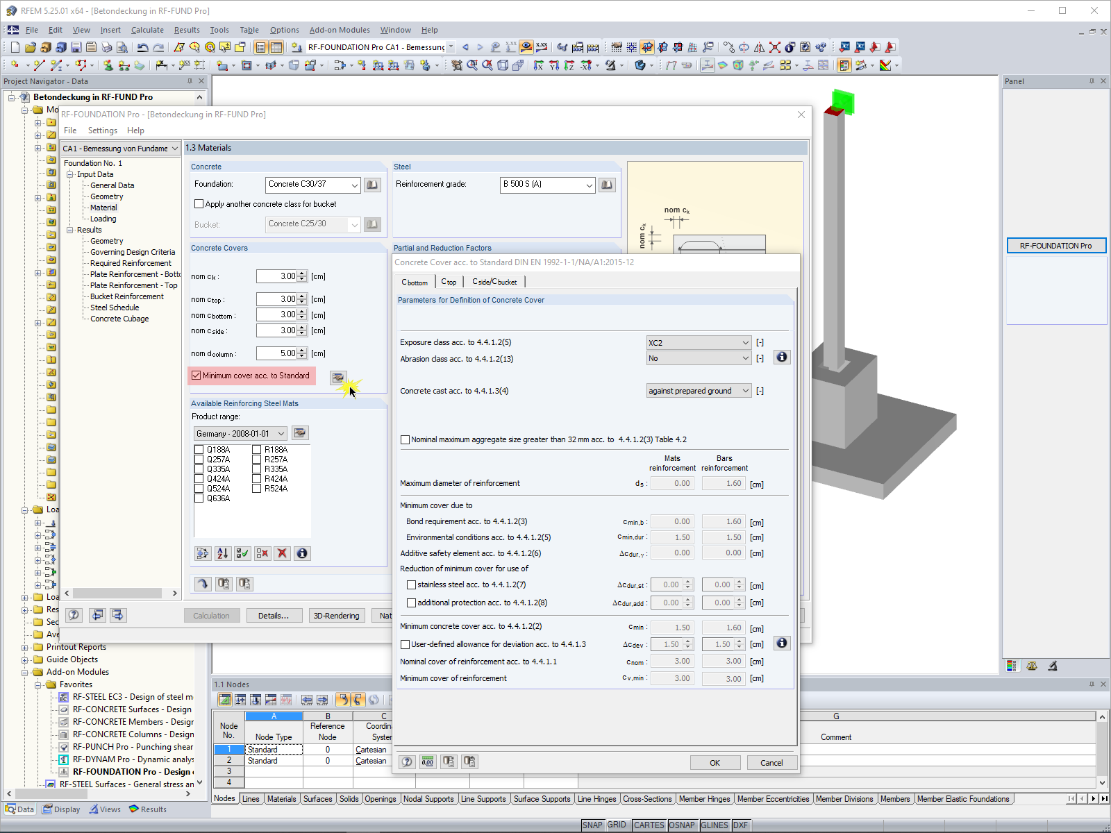 按照EN 1992-1-1设置混凝土保护层