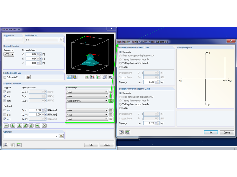 支座定义的扩展选项