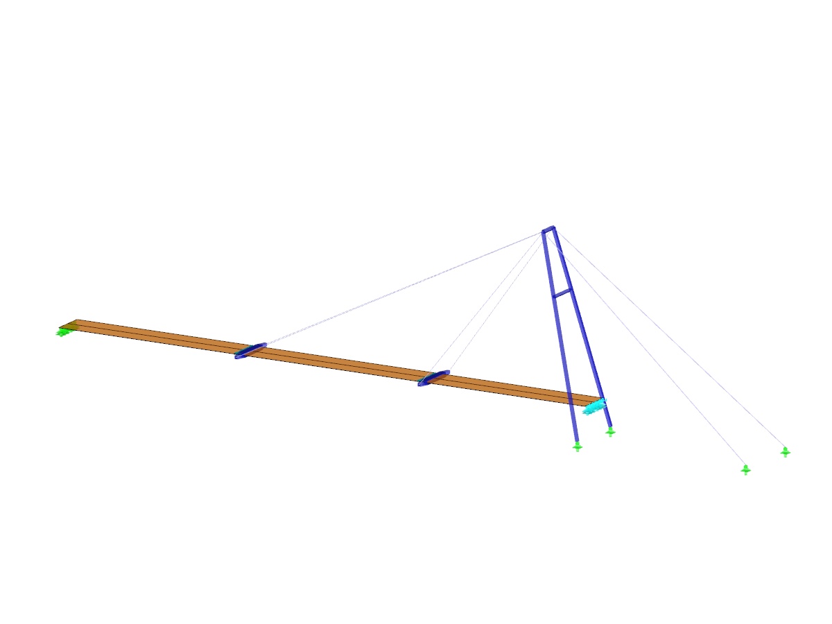 洛伊萨赫河上塔桥"Walsersteg"，德国