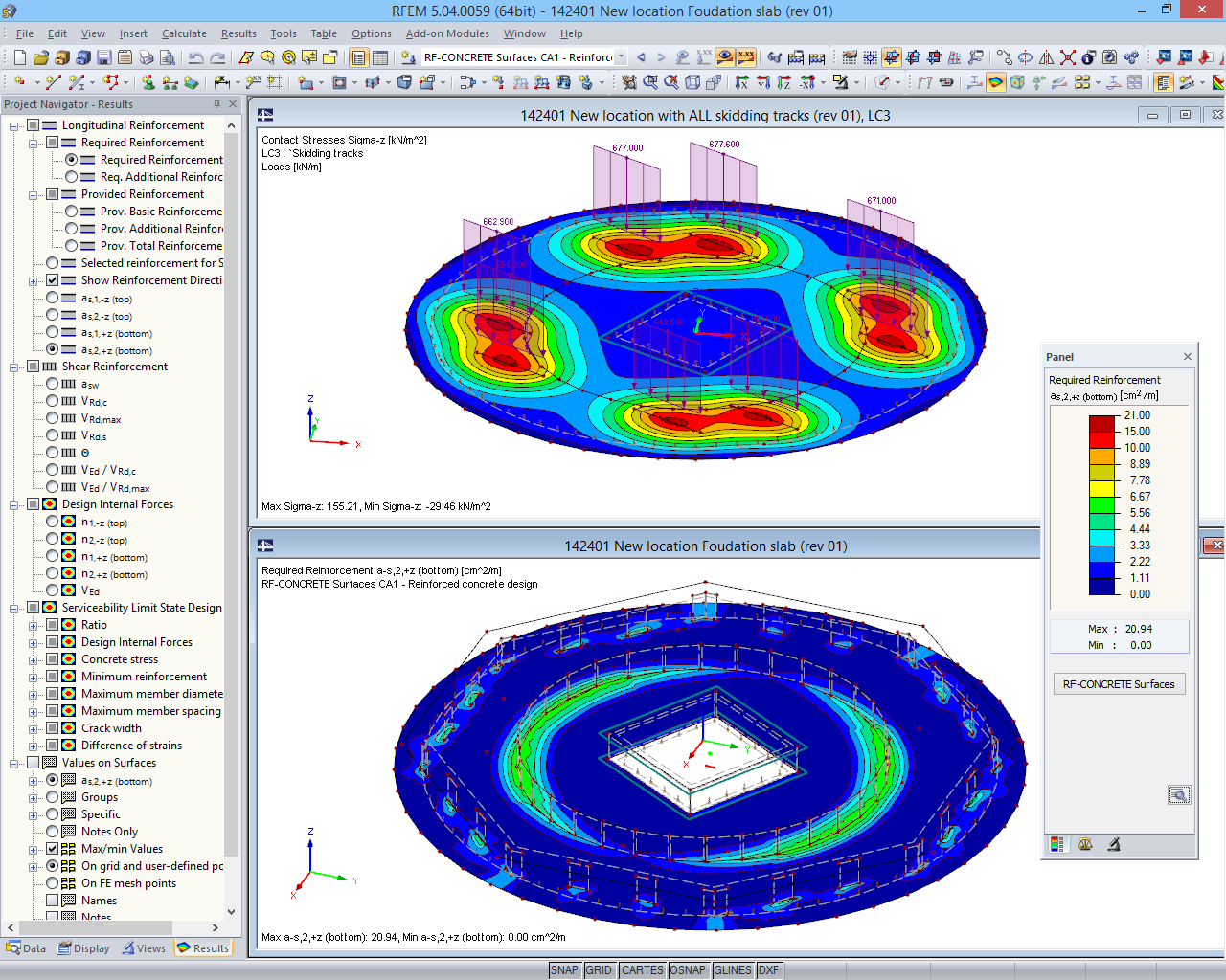 RFEM 中楼板不同传递阶段的分析模型（© Techniek en Methode）