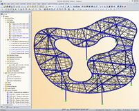 3D-Modell des Bushofes in RSTAB (© formTL)