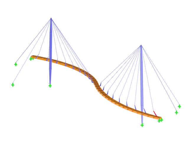 RFEM中的3D桥梁模型（©Schaffitzel+Miebach）
