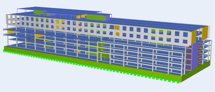 酒店滑坡的 RFEM 模型 | © Raadgevend Ingenieursburo van Nunen BV