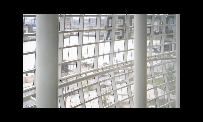 Innenansicht der Glasfassade (© Enclos Corp.)