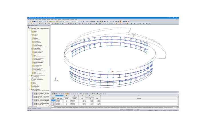 RFEM 中的幕墙支承结构（©Enclos Corp.）