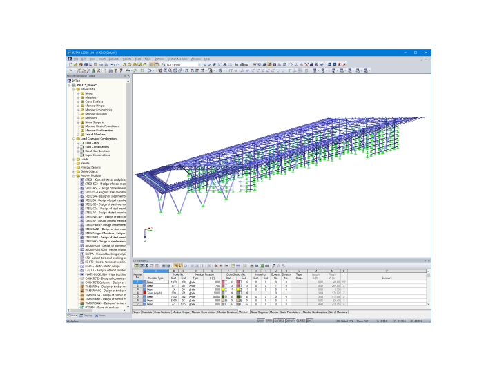 装卸码头 | 使用RSTAB设计的客户项目