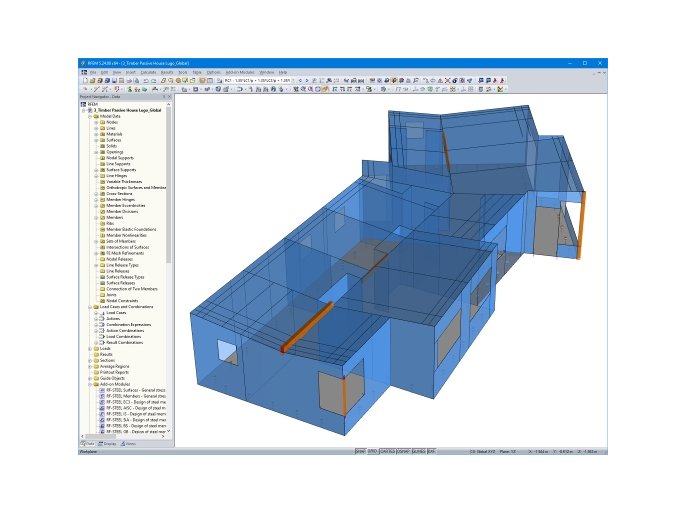 RFEM 住宅建筑模型 (© Maderas Besteiro)
