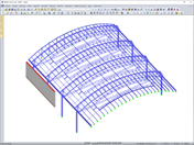 钢结构厂房RFEM模型