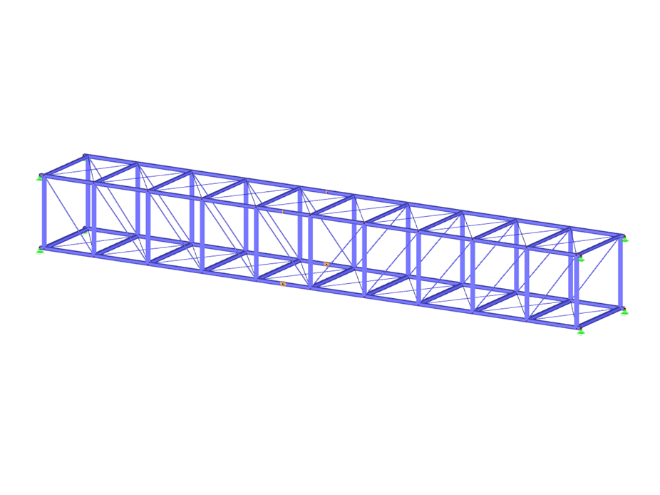 3D-Fachwerkbinder aus Stahl