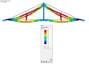 永久荷载的变形（放大50倍）