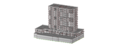 RFEM中的高层住宅建筑模型（©bauart Konstruktions GmbH＆Co. KG）