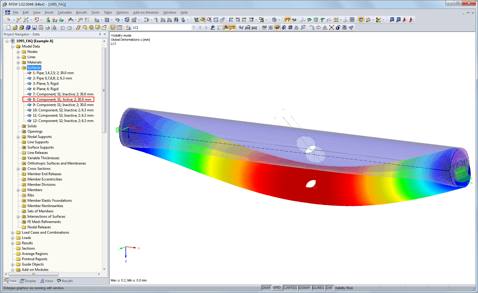 具有未激活的构件的视图