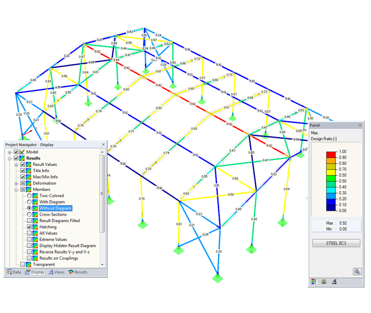使用“无图表”选项的利用率